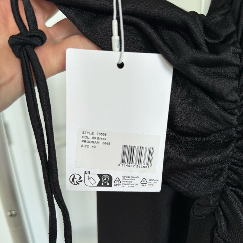 NWT Ganni Black Maxi Dress - Picture 10 of 11
